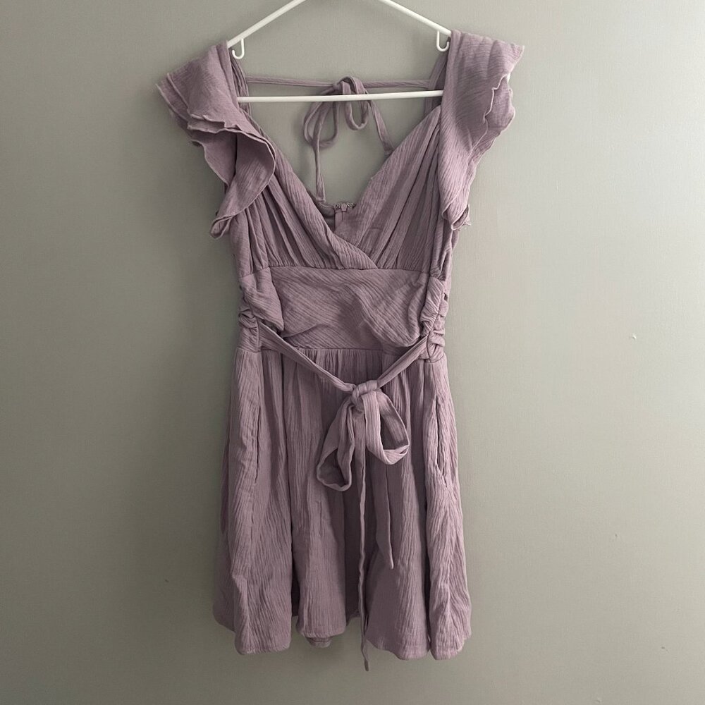 NWT Listicle Ruffle Detail Mini Dress - Size Large, Flirty & Feminine